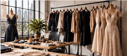 Lucy Bryant fashion design studio
